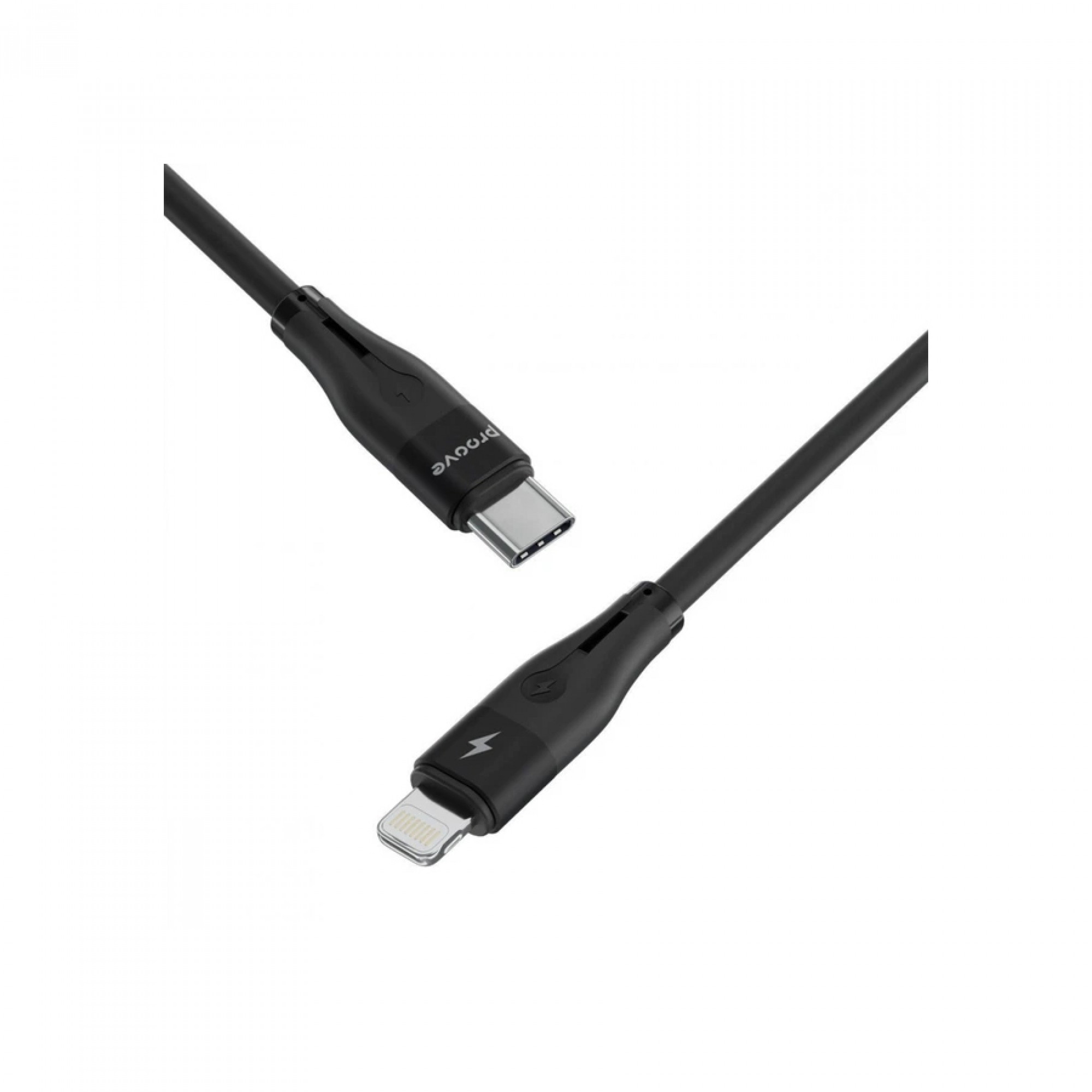 Кабель Proove Soft Silicone Type-C to Lightning 27W (1m) (black)